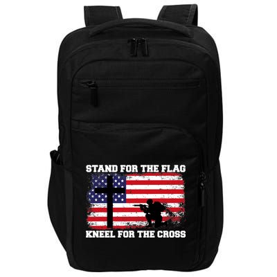 Stand For the Flag Kneel for the Cross USA Army Impact Tech Backpack