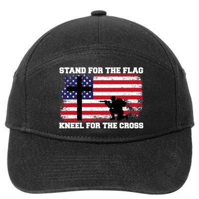 Stand For the Flag Kneel for the Cross USA Army 7-Panel Snapback Hat