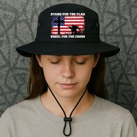 Stand For the Flag Kneel for the Cross USA Army Bucket Hat
