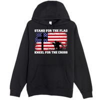 Stand For the Flag Kneel for the Cross USA Army Premium Pullover Hoodie