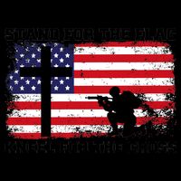 Stand For the Flag Kneel for the Cross USA Army 16oz Travel Tumbler