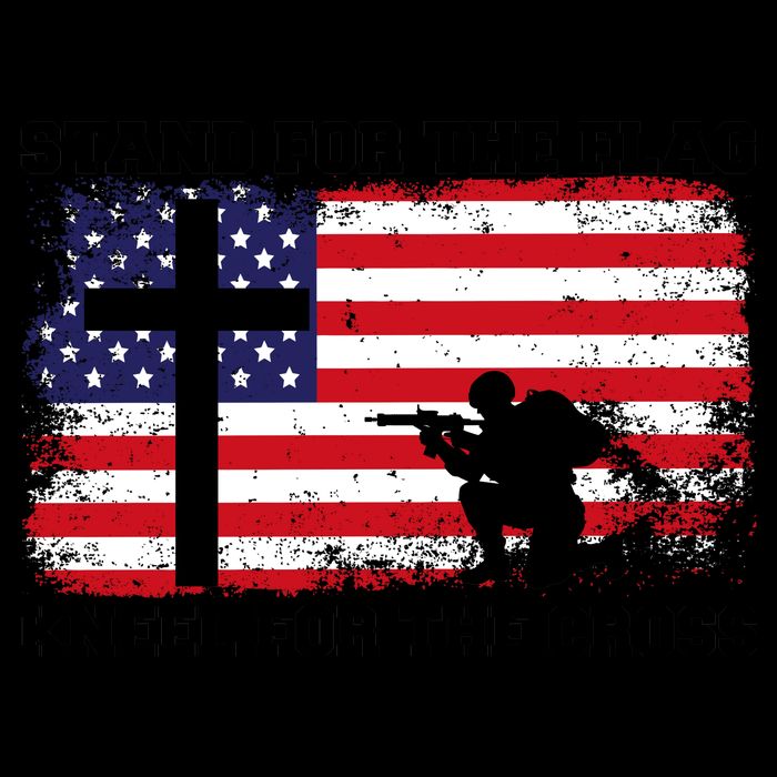 Stand For the Flag Kneel for the Cross USA Army 16oz Travel Tumbler