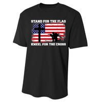 Stand For the Flag Kneel for the Cross USA Army Performance Sprint T-Shirt