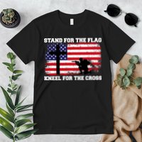 Stand For the Flag Kneel for the Cross USA Army Premium T-Shirt