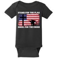 Stand For the Flag Kneel for the Cross USA Army Baby Bodysuit
