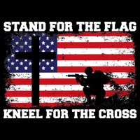 Stand For the Flag Kneel for the Cross USA Army Baby Bodysuit