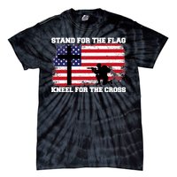 Stand For the Flag Kneel for the Cross USA Army Tie-Dye T-Shirt