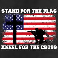 Stand For the Flag Kneel for the Cross USA Army Hat