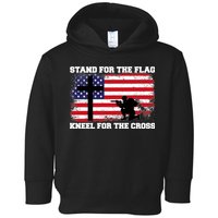 Stand For the Flag Kneel for the Cross USA Army Toddler Hoodie