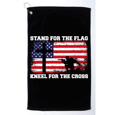 Stand For the Flag Kneel for the Cross USA Army Golf Towel