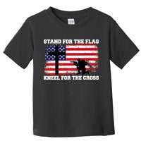 Stand For the Flag Kneel for the Cross USA Army Toddler T-Shirt