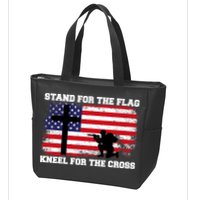 Stand For the Flag Kneel for the Cross USA Army Zip Tote Bag