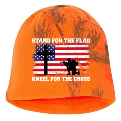 Stand For the Flag Kneel for the Cross USA Army Kati - Camo Knit Beanie