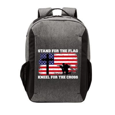 Stand For the Flag Kneel for the Cross USA Army Vector Backpack
