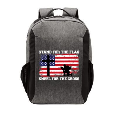 Stand For the Flag Kneel for the Cross USA Army Vector Backpack