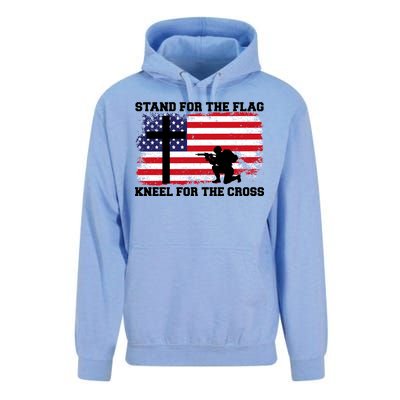 Stand For the Flag Kneel for the Cross USA Army Unisex Surf Hoodie