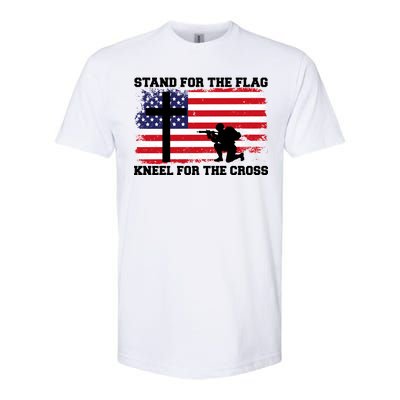 Stand For the Flag Kneel for the Cross USA Army Softstyle CVC T-Shirt