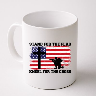 Stand For the Flag Kneel for the Cross USA Army Coffee Mug