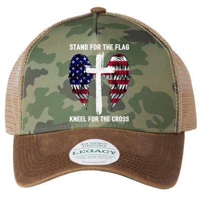 Stand For The Flag Kneel For The Cross USA Eagle Legacy Tie Dye Trucker Hat