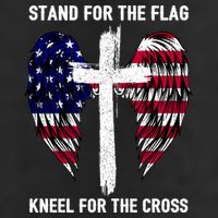 Stand For The Flag Kneel For The Cross USA Eagle 15oz Campfire Ceramic Mug