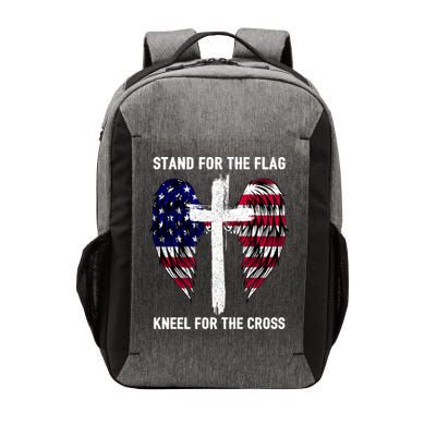 Stand For The Flag Kneel For The Cross USA Eagle Vector Backpack