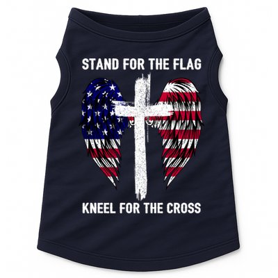 Stand For The Flag Kneel For The Cross USA Eagle Doggie Tank