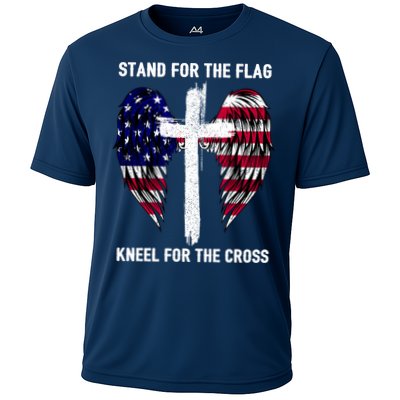 Stand For The Flag Kneel For The Cross USA Eagle Performance Shirt