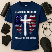 Stand For The Flag Kneel For The Cross USA Eagle Performance Shirt