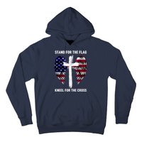 Stand For The Flag Kneel For The Cross USA Eagle Hoodie