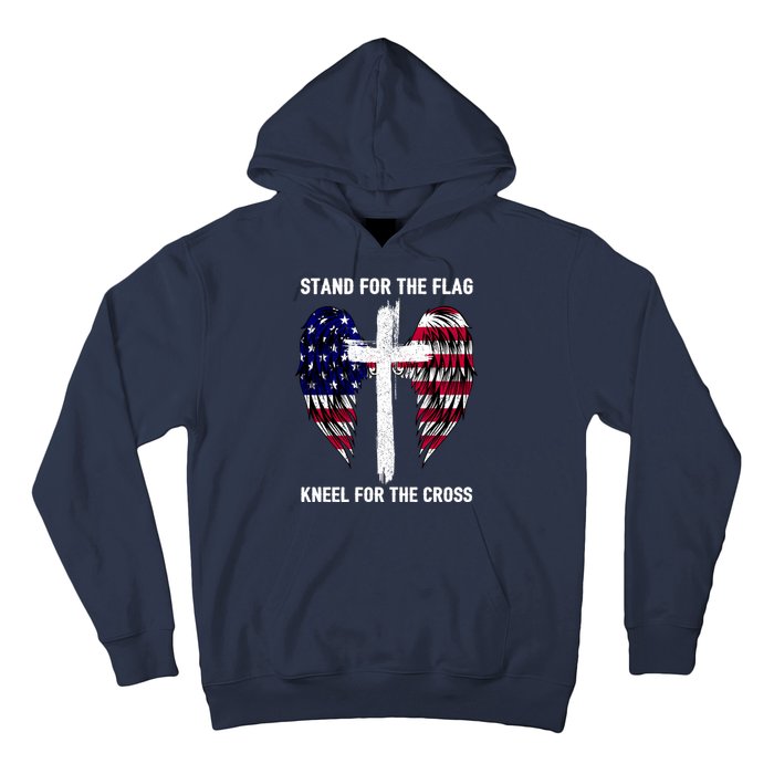 Stand For The Flag Kneel For The Cross USA Eagle Hoodie