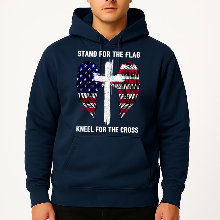 Stand For The Flag Kneel For The Cross USA Eagle Hoodie