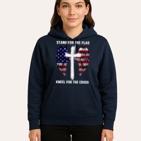 Stand For The Flag Kneel For The Cross USA Eagle Hoodie