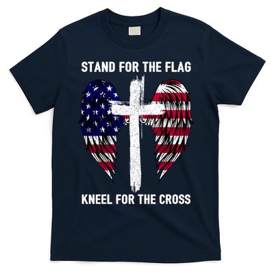 Stand For The Flag Kneel For The Cross USA Eagle T-Shirt