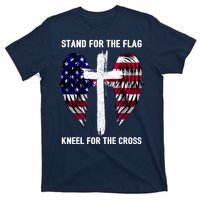 Stand For The Flag Kneel For The Cross USA Eagle T-Shirt