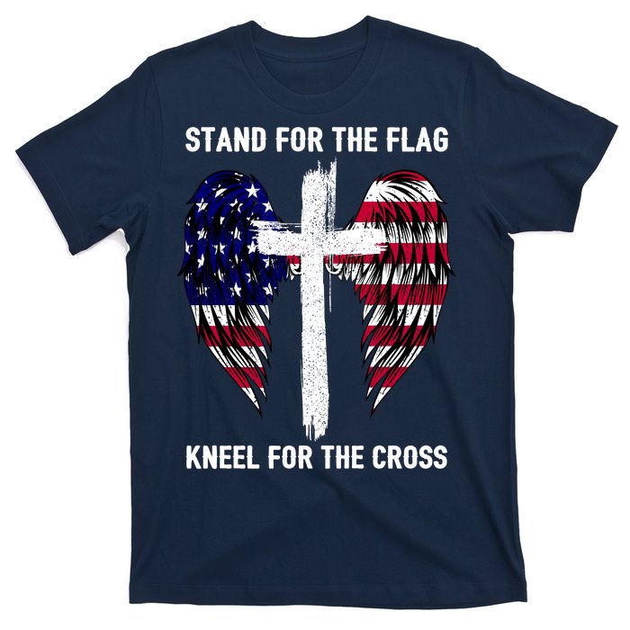 Stand For The Flag Kneel For The Cross USA Eagle T-Shirt