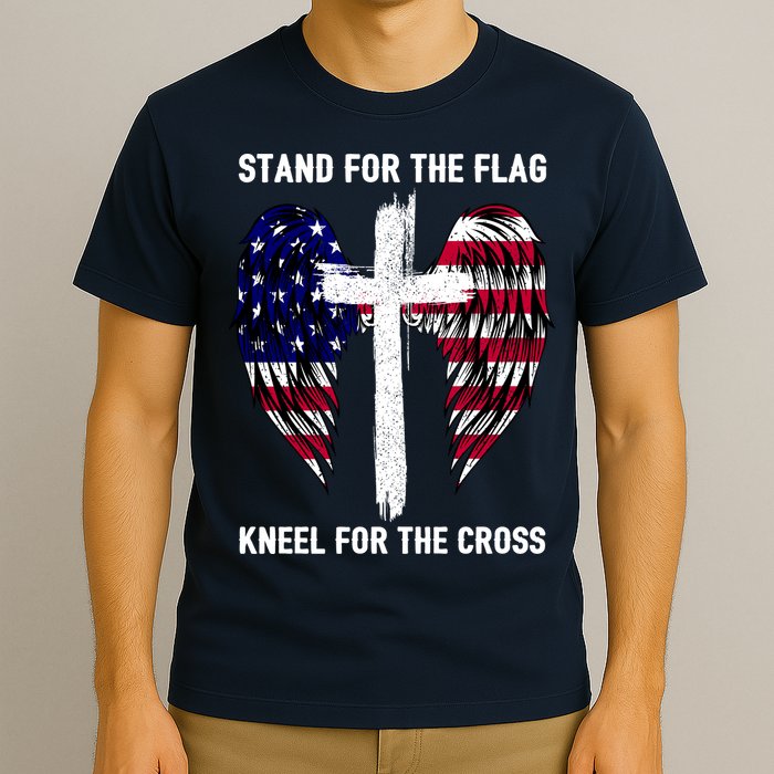 Stand For The Flag Kneel For The Cross USA Eagle T-Shirt