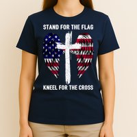 Stand For The Flag Kneel For The Cross USA Eagle T-Shirt