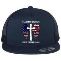 Stand For The Flag Kneel For The Cross USA Eagle Flatbill Hat