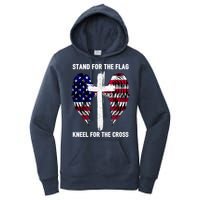 Stand For The Flag Kneel For The Cross USA Eagle Women's Pullover Hoodie