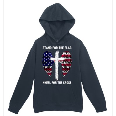 Stand For The Flag Kneel For The Cross USA Eagle Urban Pullover Hoodie