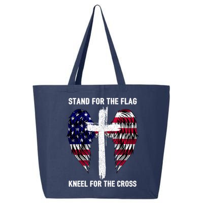 Stand For The Flag Kneel For The Cross USA Eagle 25L Jumbo Tote