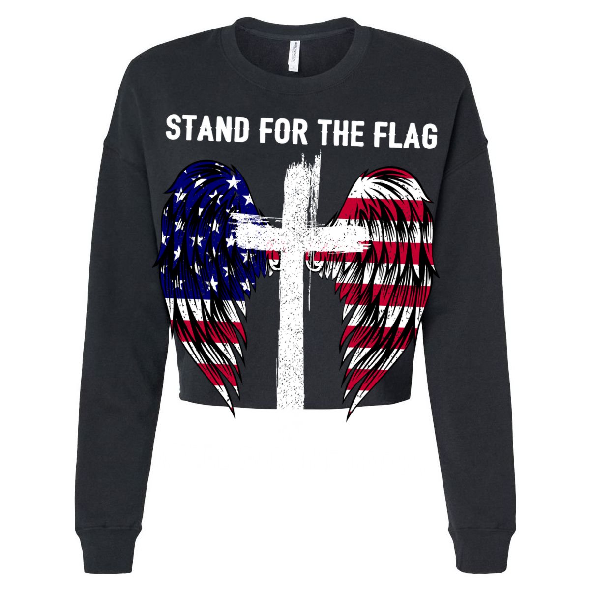 Stand For The Flag Kneel For The Cross USA Eagle Golf Towel