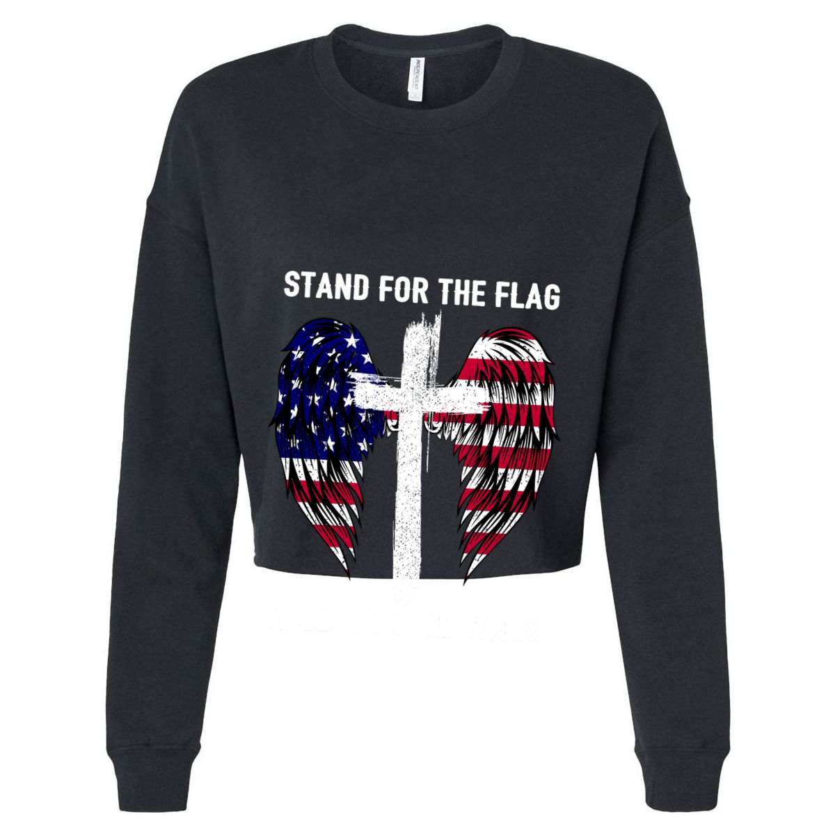 Stand For The Flag Kneel For The Cross USA Eagle Golf Towel