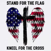Stand For The Flag Kneel For The Cross USA Eagle Garment-Dyed Sweatshirt