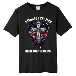 Stand For the Flag Kneel for the Cross USA Eagle Wings Tall Fusion ChromaSoft Performance T-Shirt