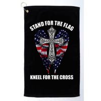 Stand For the Flag Kneel for the Cross USA Eagle Wings Golf Towel