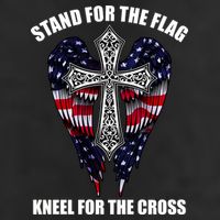 Stand For the Flag Kneel for the Cross USA Eagle Wings Golf Towel