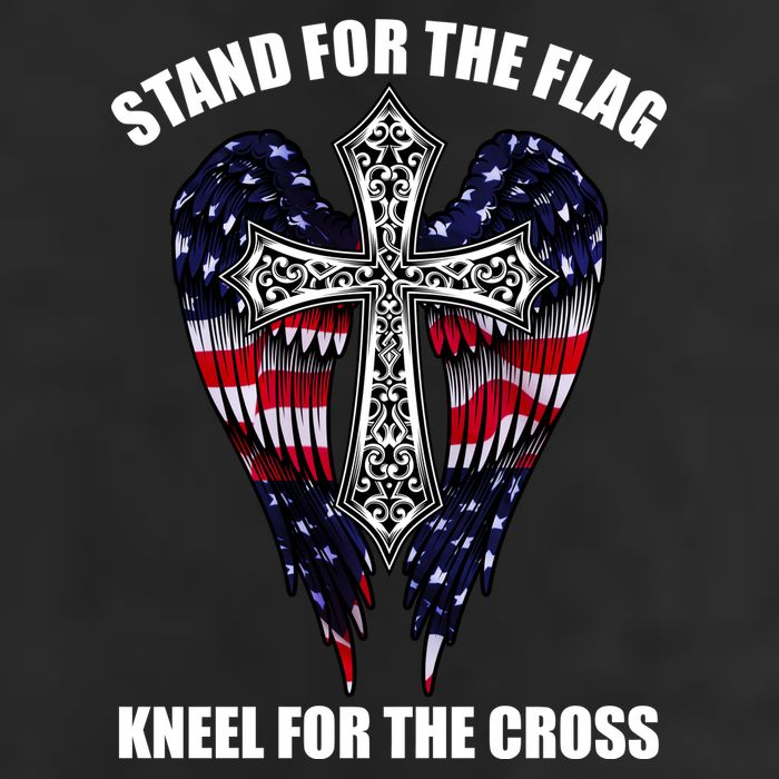 Stand For the Flag Kneel for the Cross USA Eagle Wings Golf Towel