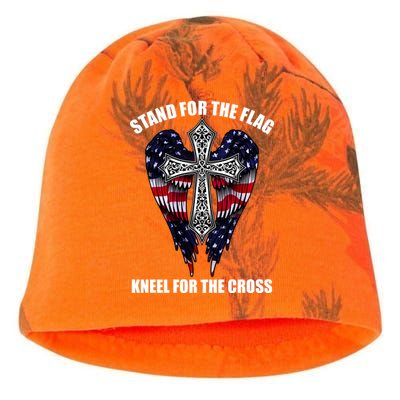 Stand For the Flag Kneel for the Cross USA Eagle Wings Kati - Camo Knit Beanie