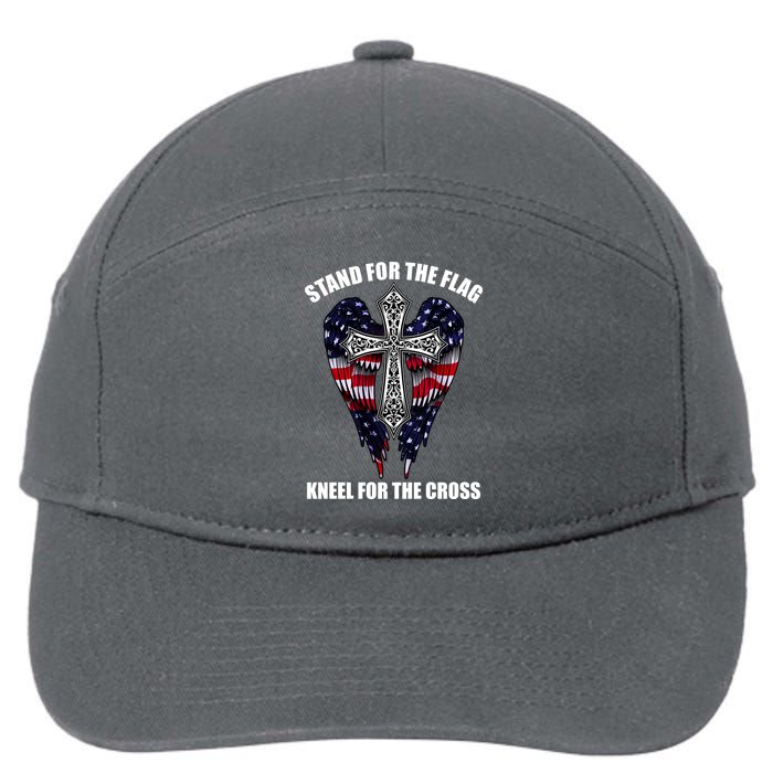 Stand For the Flag Kneel for the Cross USA Eagle Wings 7-Panel Snapback Hat